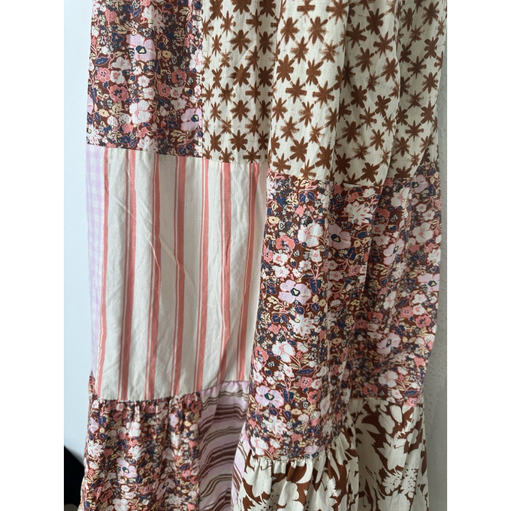 Universal Thread Patchwork Tiered Maxi Dress Smal… - image 9